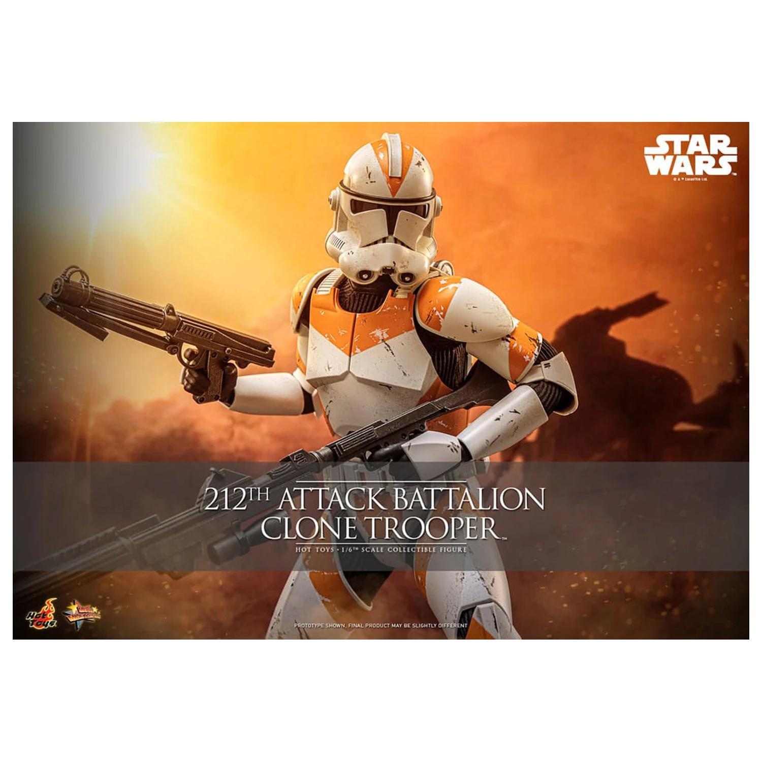 Star Wars: The Clone Wars akciófigura 1/6 212th Attack Battalion Clone Trooper 30 cm termékfotó