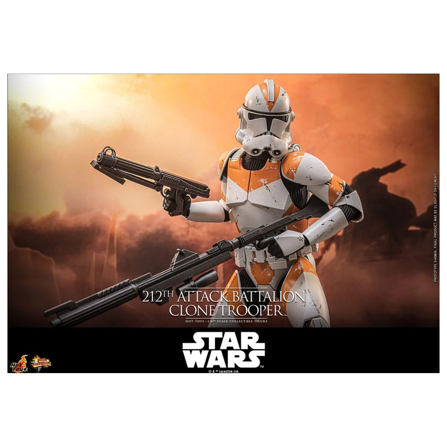 Star Wars: The Clone Wars akciófigura 1/6 212th Attack Battalion Clone Trooper 30 cm termékfotó