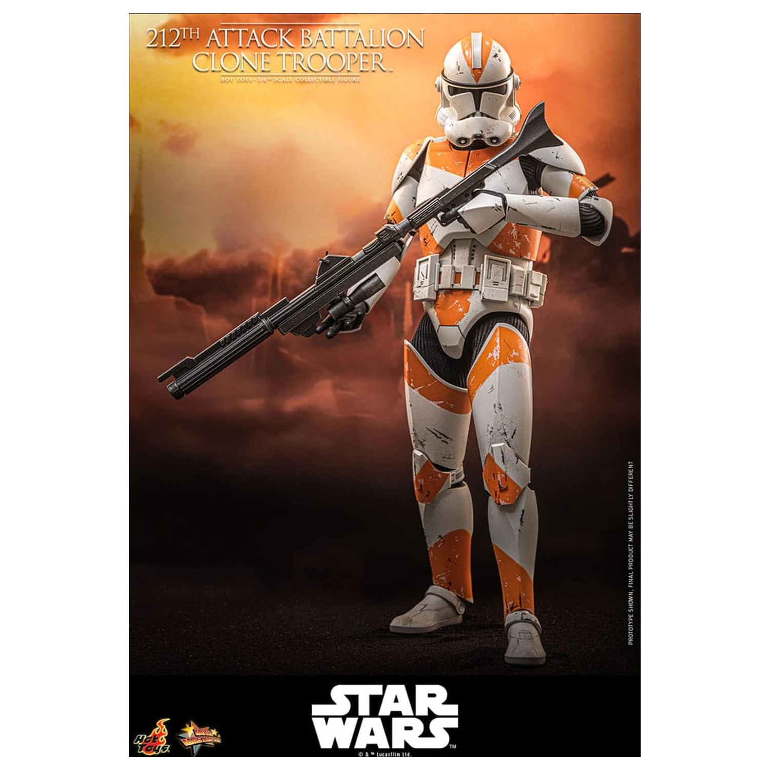 Star Wars: The Clone Wars akciófigura 1/6 212th Attack Battalion Clone Trooper 30 cm termékfotó