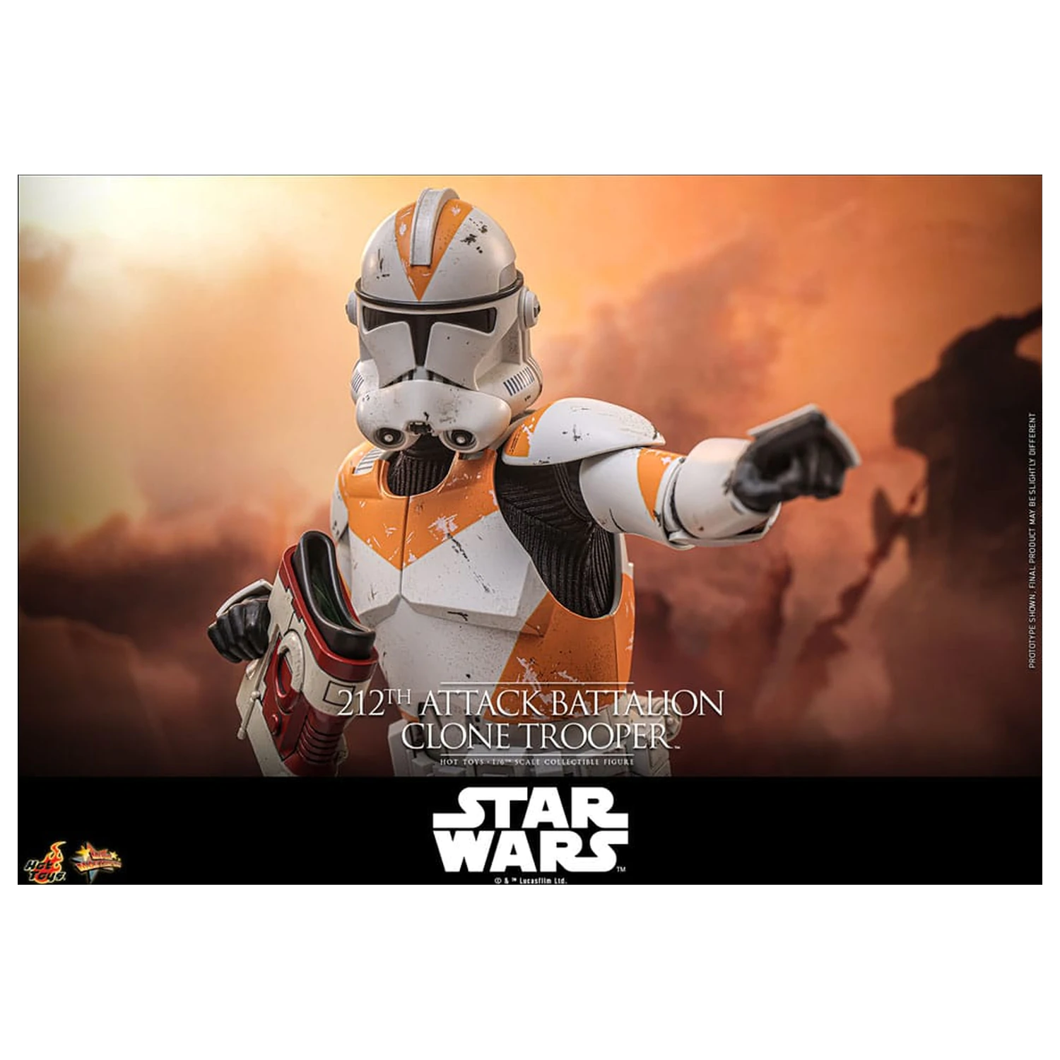 Star Wars: The Clone Wars akciófigura 1/6 212th Attack Battalion Clone Trooper 30 cm termékfotó