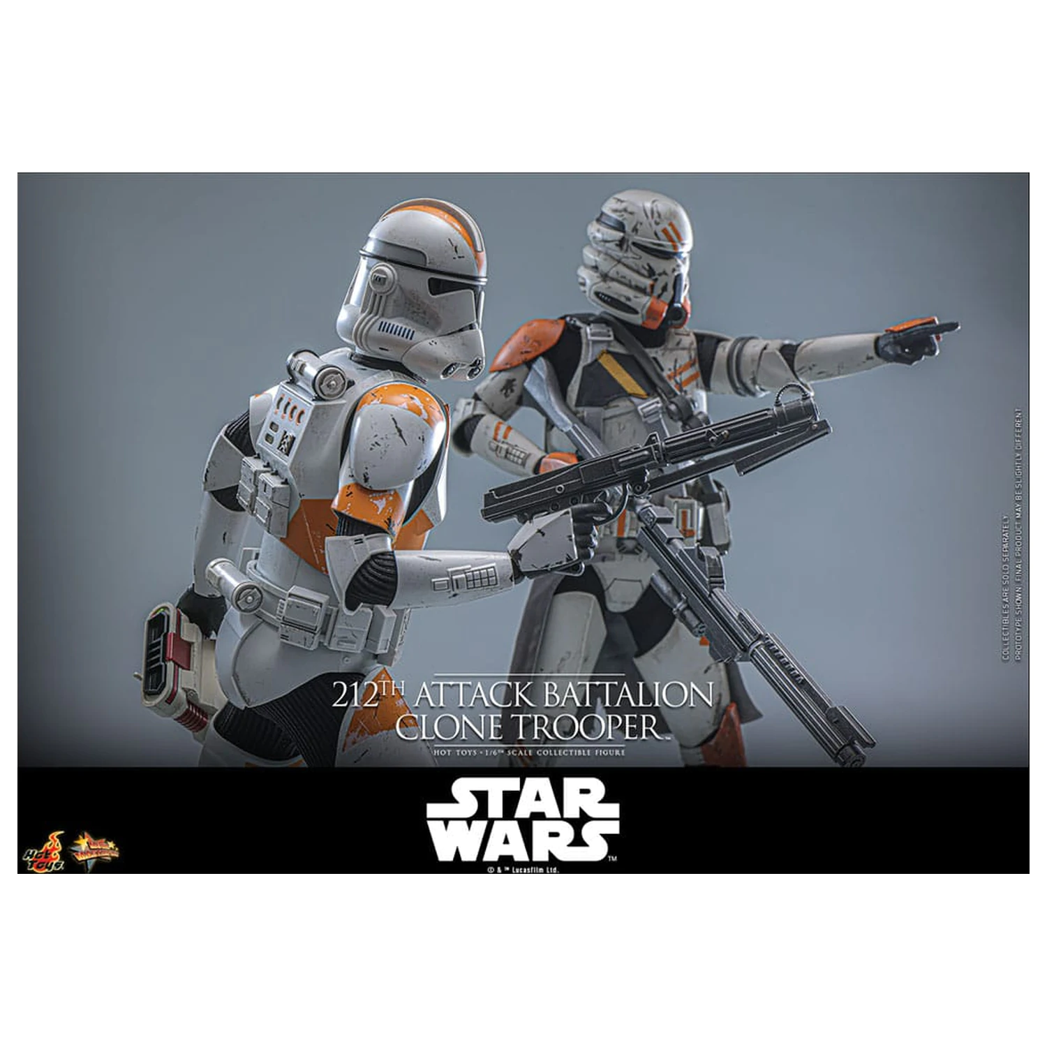 Star Wars: The Clone Wars akciófigura 1/6 212th Attack Battalion Clone Trooper 30 cm termékfotó