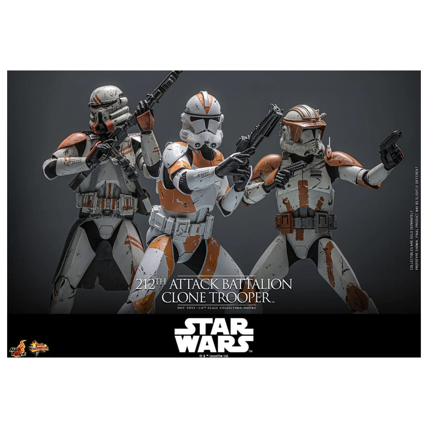 Star Wars: The Clone Wars akciófigura 1/6 212th Attack Battalion Clone Trooper 30 cm termékfotó
