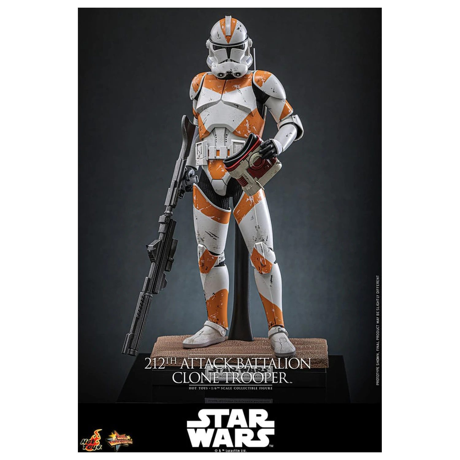 Star Wars: The Clone Wars akciófigura 1/6 212th Attack Battalion Clone Trooper Deluxe Version 30 cm termékfotó