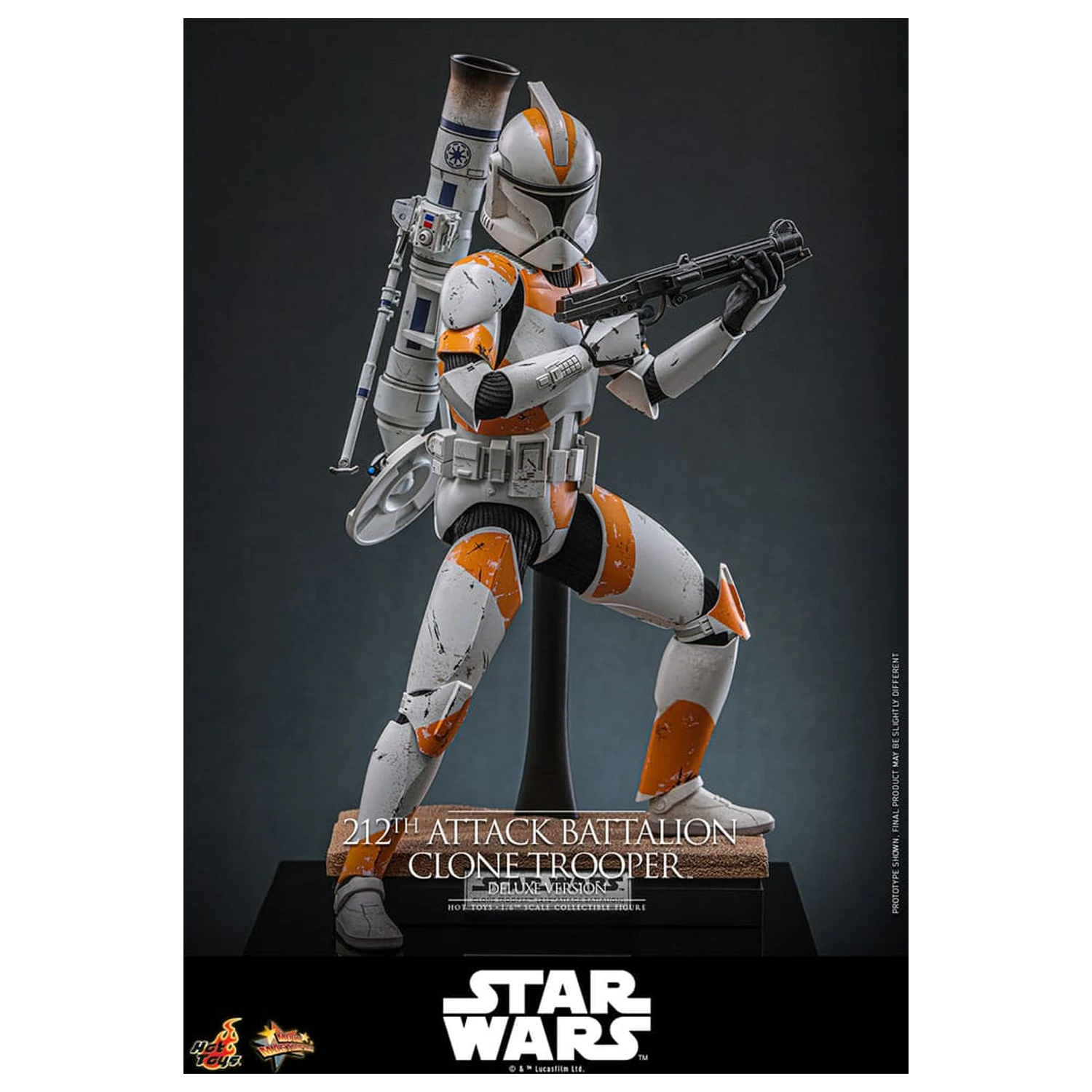 Star Wars: The Clone Wars akciófigura 1/6 212th Attack Battalion Clone Trooper Deluxe Version 30 cm termékfotó