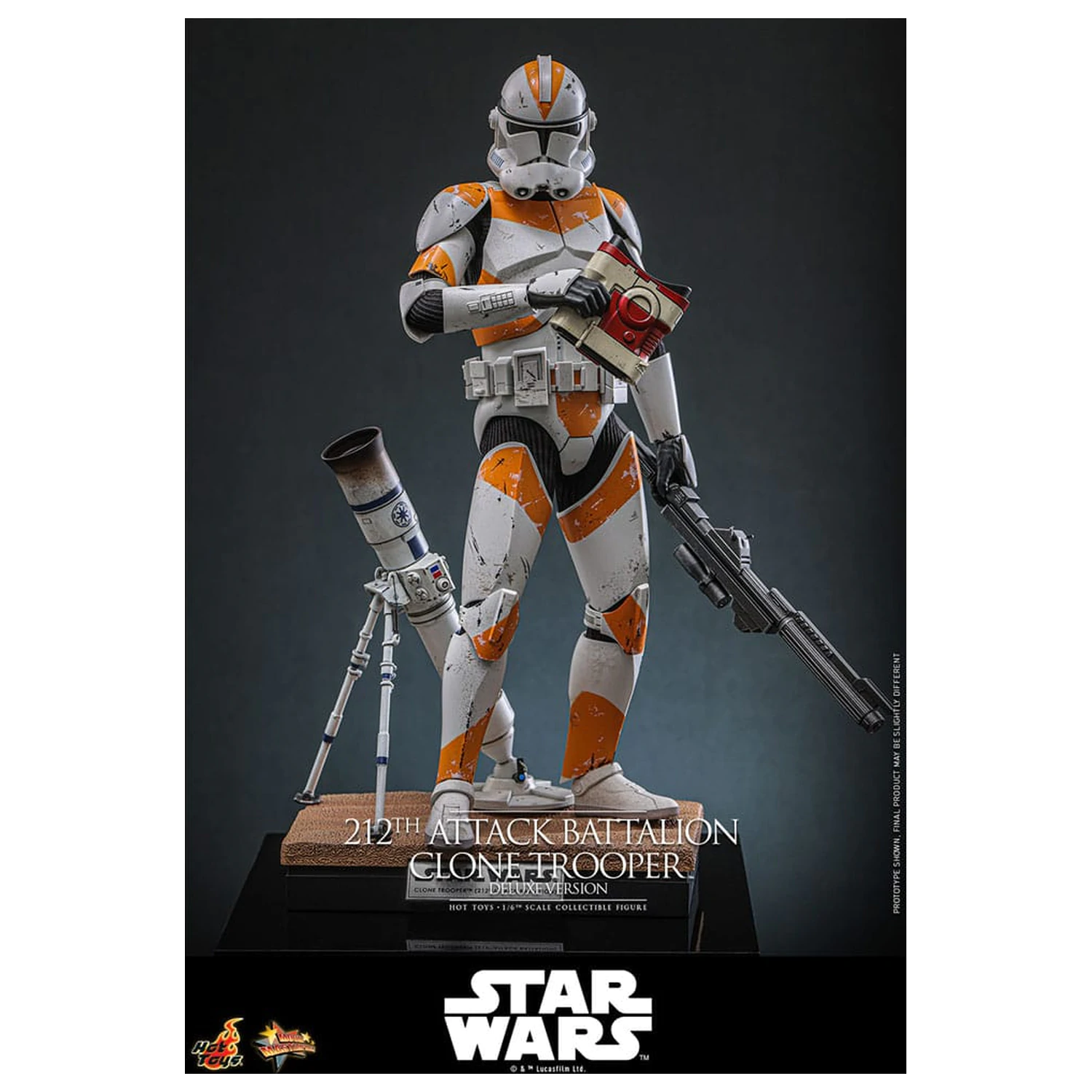 Star Wars: The Clone Wars akciófigura 1/6 212th Attack Battalion Clone Trooper Deluxe Version 30 cm termékfotó