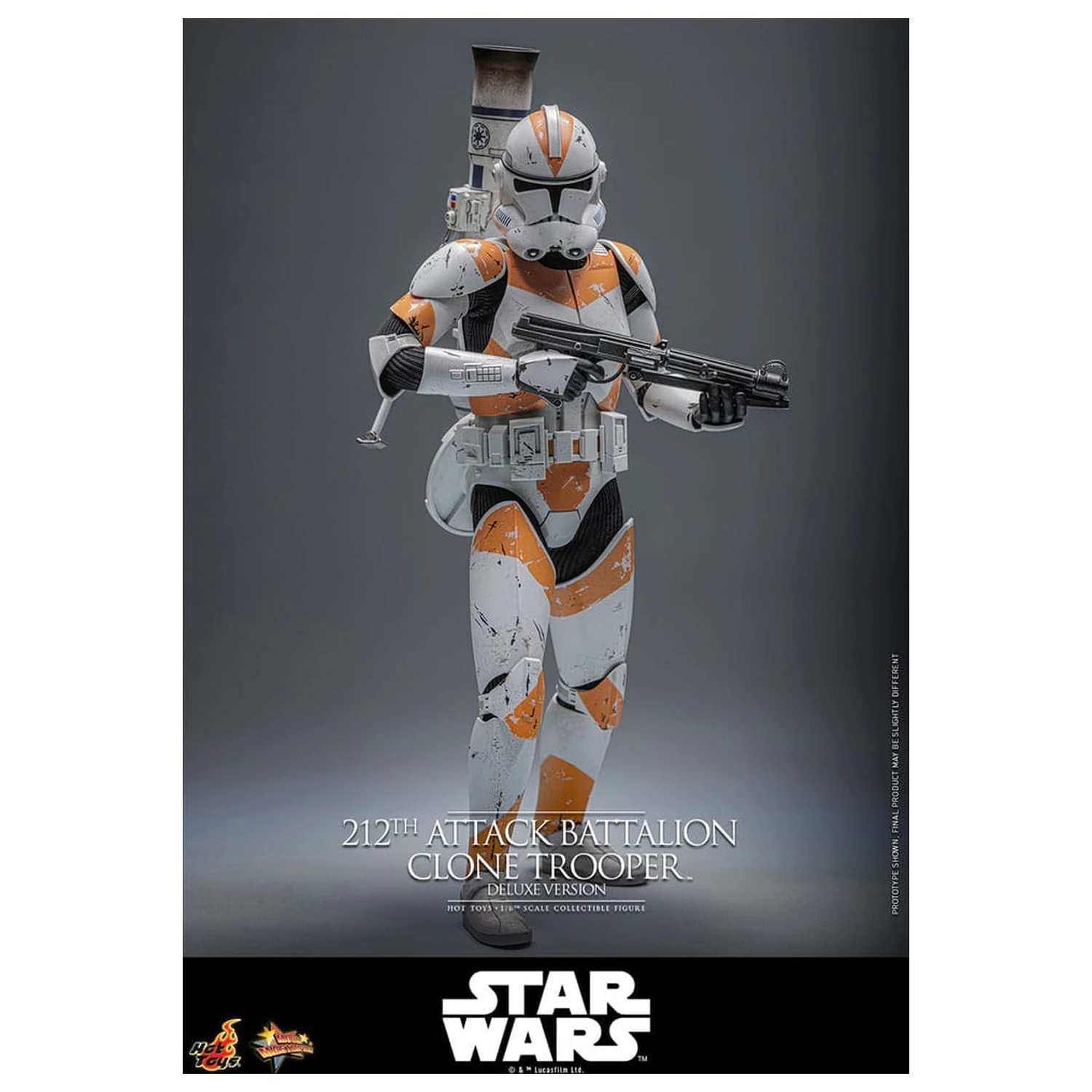 Star Wars: The Clone Wars akciófigura 1/6 212th Attack Battalion Clone Trooper Deluxe Version 30 cm termékfotó