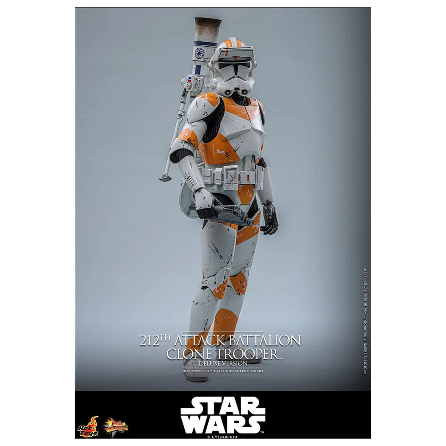 Star Wars: The Clone Wars akciófigura 1/6 212th Attack Battalion Clone Trooper Deluxe Version 30 cm termékfotó