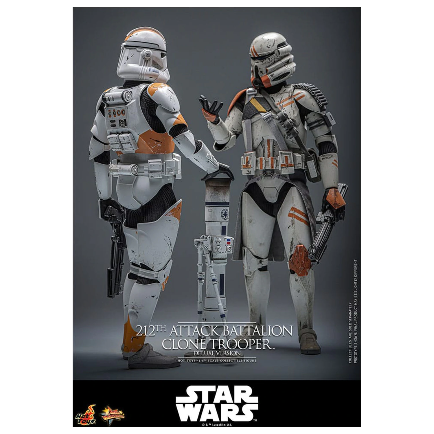 Star Wars: The Clone Wars akciófigura 1/6 212th Attack Battalion Clone Trooper Deluxe Version 30 cm termékfotó