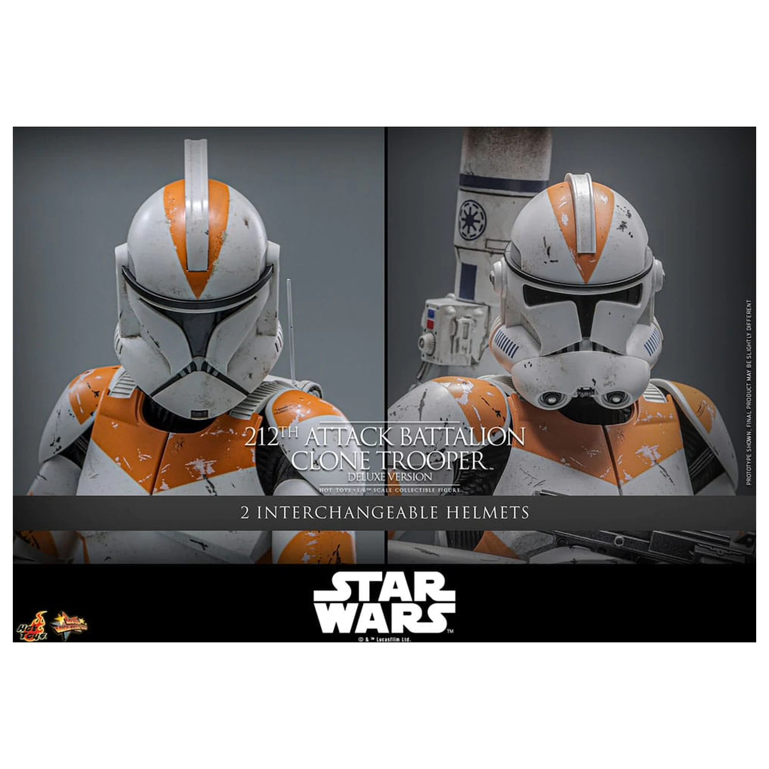 Star Wars: The Clone Wars akciófigura 1/6 212th Attack Battalion Clone Trooper Deluxe Version 30 cm termékfotó