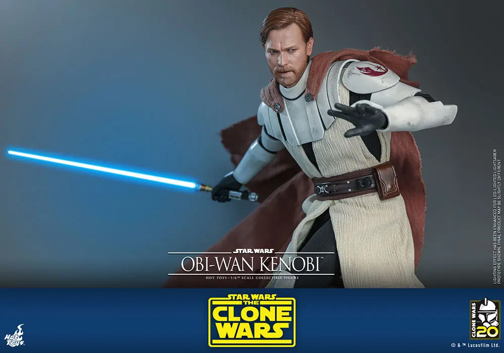Star Wars The Clone Wars akciófigura 1/6 Obi-Wan Kenobi 30 cm termékfotó