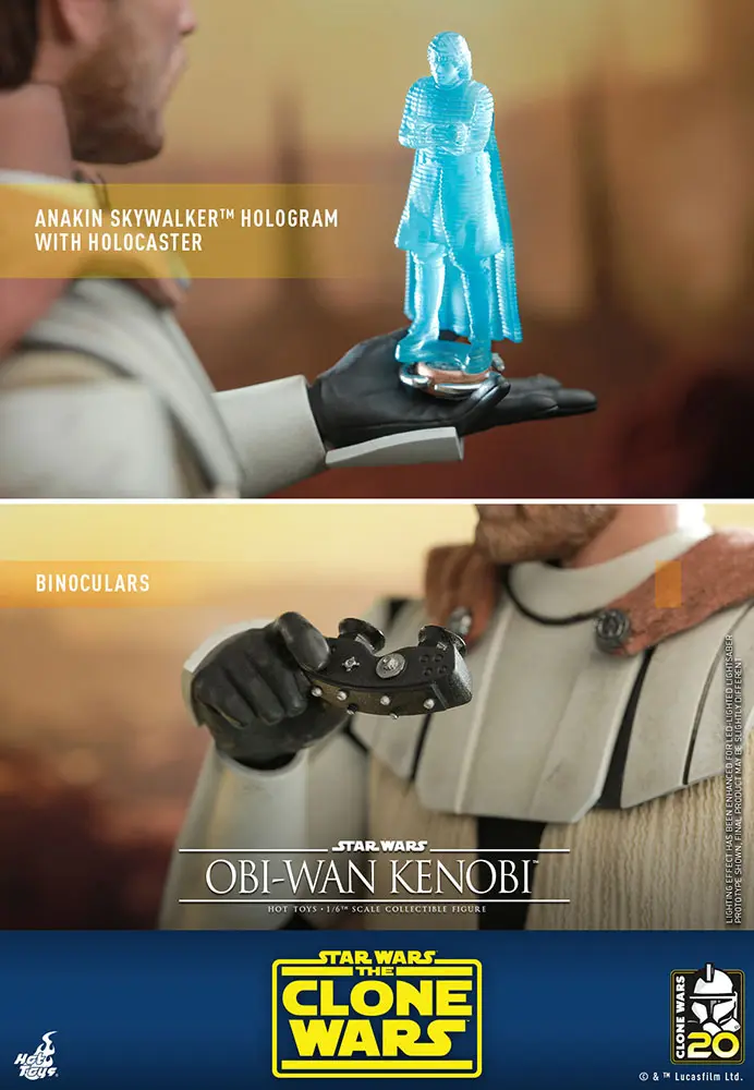 Star Wars The Clone Wars akciófigura 1/6 Obi-Wan Kenobi 30 cm termékfotó