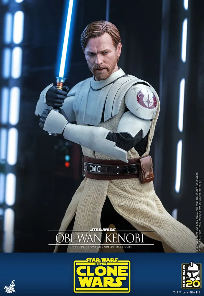 Star Wars The Clone Wars akciófigura 1/6 Obi-Wan Kenobi 30 cm termékfotó