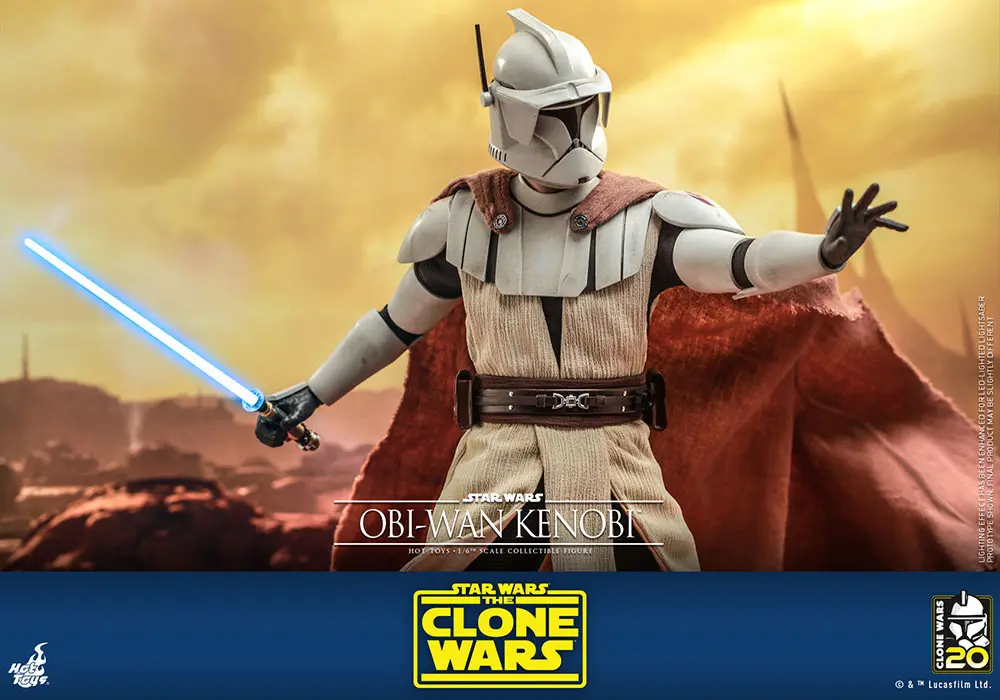 Star Wars The Clone Wars akciófigura 1/6 Obi-Wan Kenobi 30 cm termékfotó