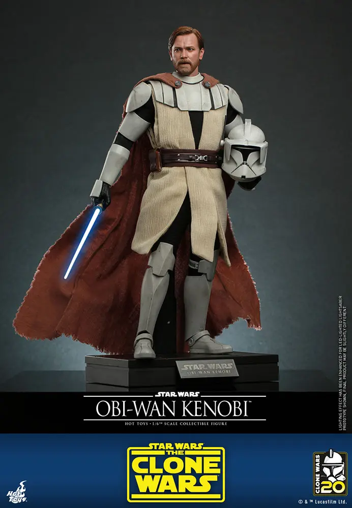 Star Wars The Clone Wars akciófigura 1/6 Obi-Wan Kenobi 30 cm termékfotó