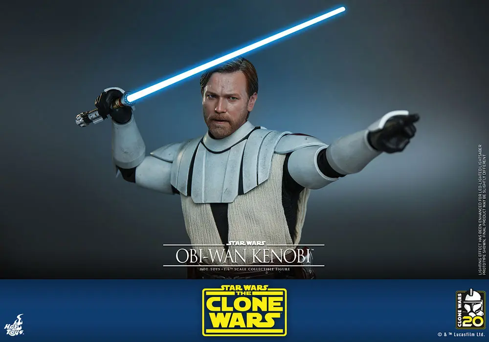 Star Wars The Clone Wars akciófigura 1/6 Obi-Wan Kenobi 30 cm termékfotó