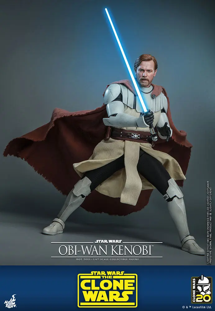Star Wars The Clone Wars akciófigura 1/6 Obi-Wan Kenobi 30 cm termékfotó