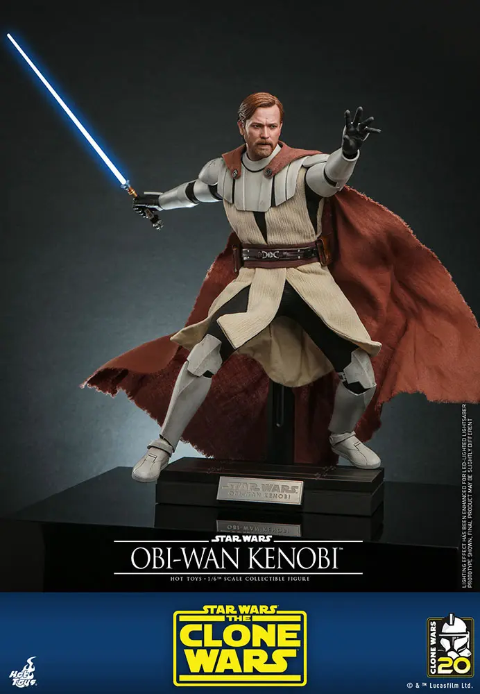 Star Wars The Clone Wars akciófigura 1/6 Obi-Wan Kenobi 30 cm termékfotó