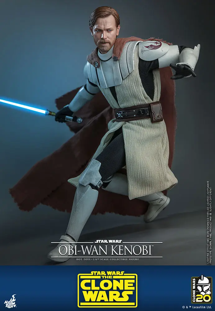Star Wars The Clone Wars akciófigura 1/6 Obi-Wan Kenobi 30 cm termékfotó