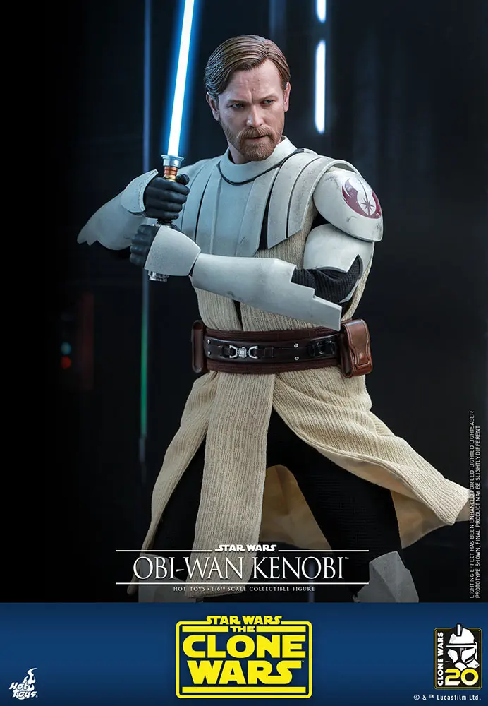 Star Wars The Clone Wars akciófigura 1/6 Obi-Wan Kenobi 30 cm termékfotó