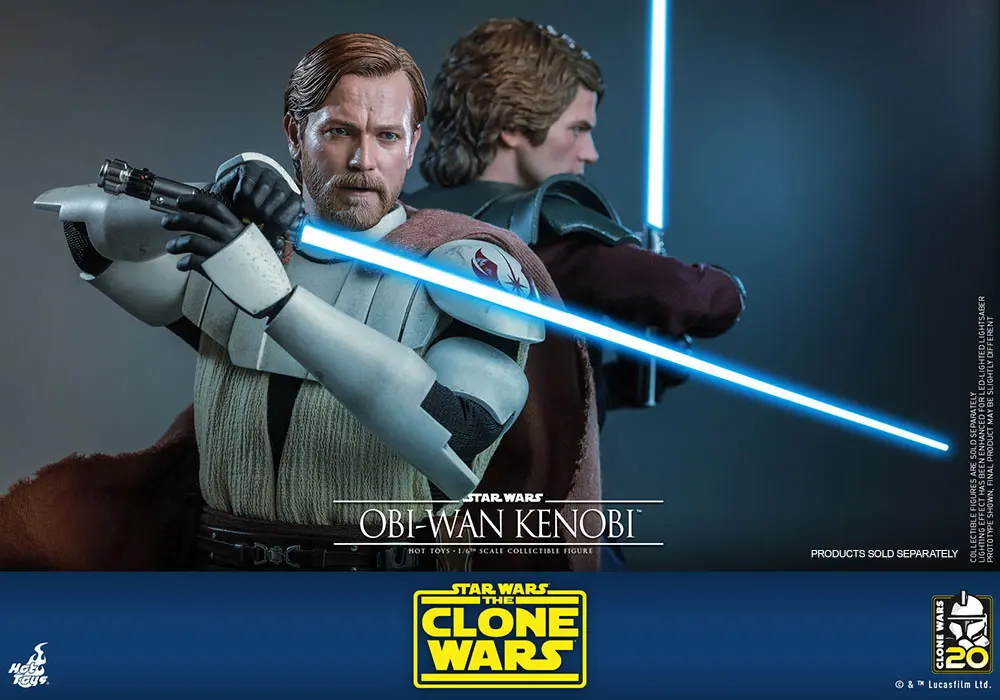 Star Wars The Clone Wars akciófigura 1/6 Obi-Wan Kenobi 30 cm termékfotó