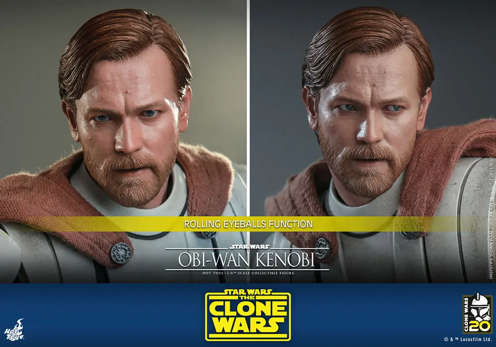 Star Wars The Clone Wars akciófigura 1/6 Obi-Wan Kenobi 30 cm termékfotó