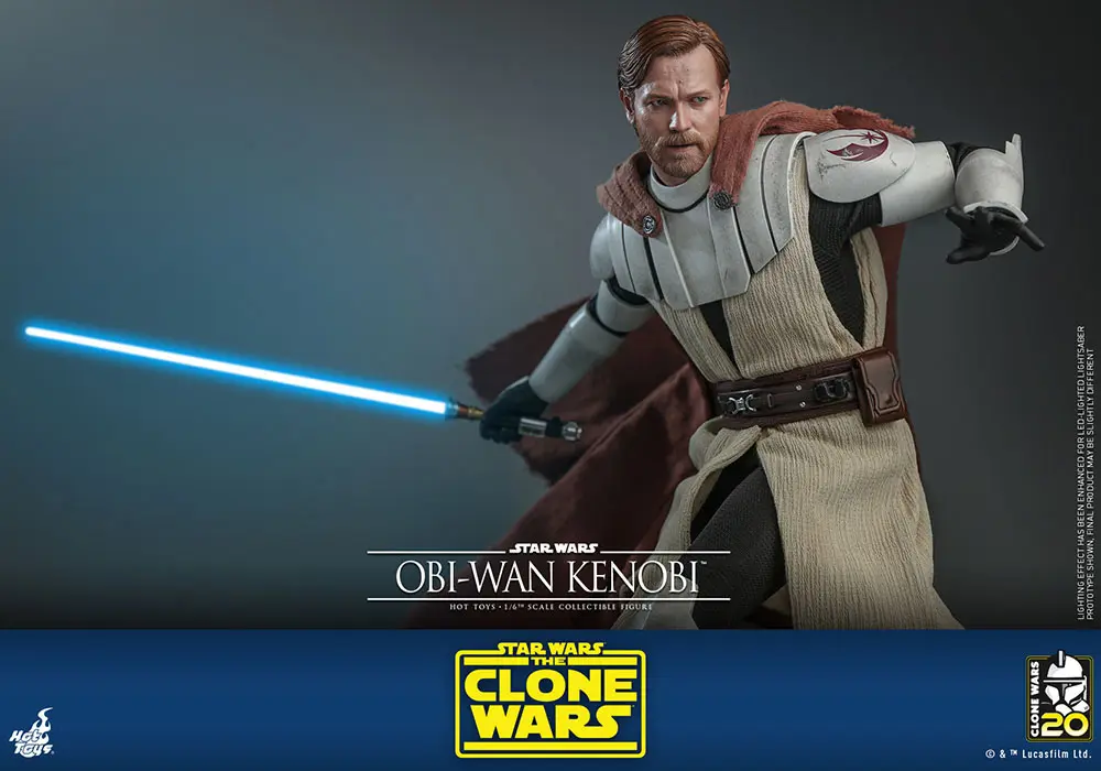 Star Wars The Clone Wars akciófigura 1/6 Obi-Wan Kenobi 30 cm termékfotó