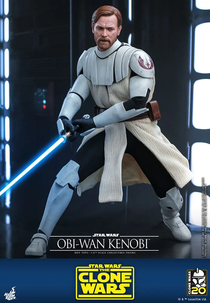 Star Wars The Clone Wars akciófigura 1/6 Obi-Wan Kenobi 30 cm termékfotó