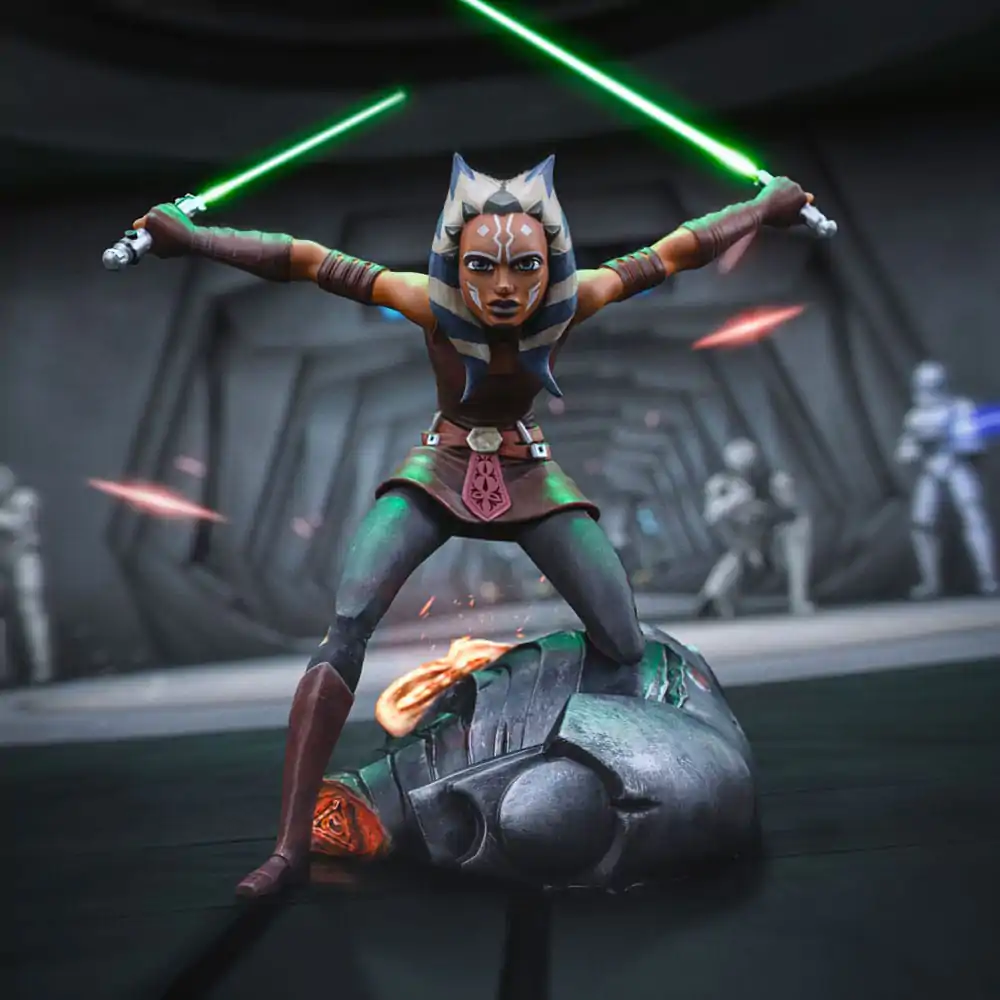 Star Wars: The Clone Wars Art Scale 1/10 Ahsoka Tano szobor figura 19 cm termékfotó
