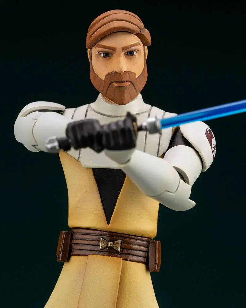Star Wars The Clone Wars ARTFX+ 1/10 Obi-Wan Kenobi PVC szobor figura 17 cm termékfotó