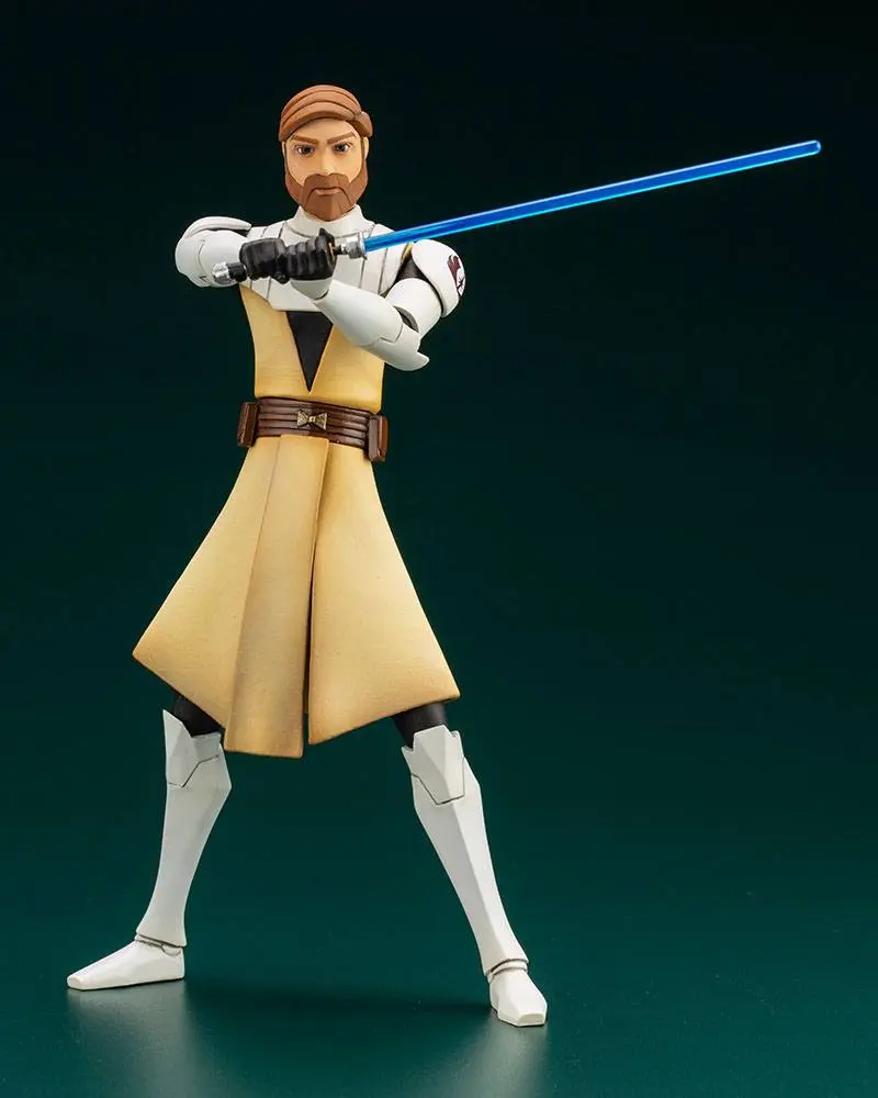 Star Wars The Clone Wars ARTFX+ 1/10 Obi-Wan Kenobi PVC szobor figura 17 cm termékfotó