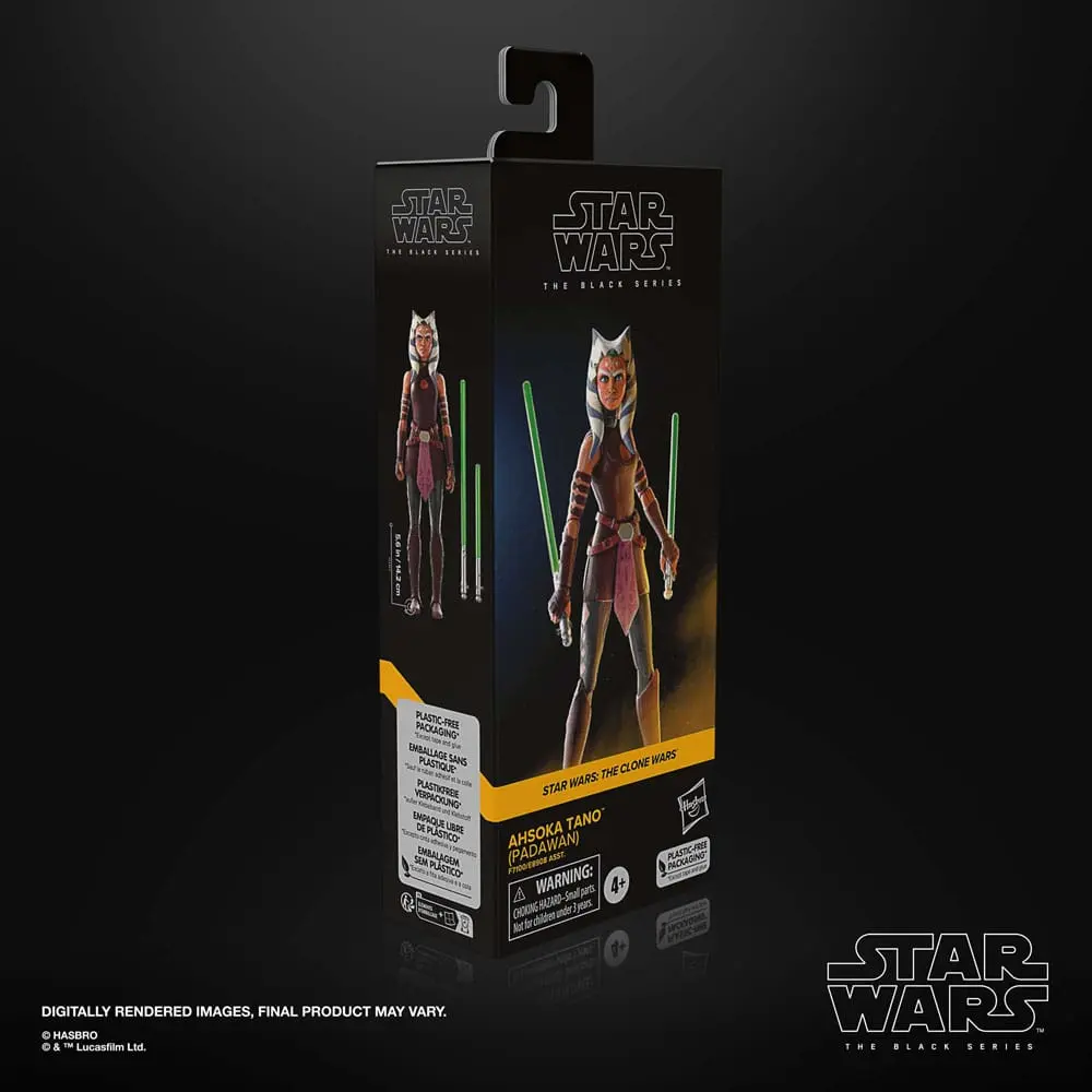 Star Wars: The Clone Wars Black Series Ahsoka Tano (Padawan) akciófigura 15 cm termékfotó