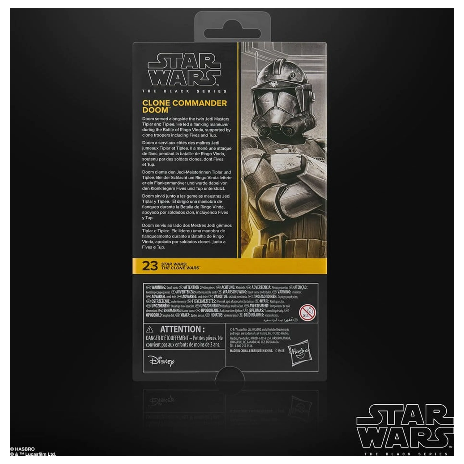 Star Wars: The Clone Wars Black Series Clone Commander Doom akciófigura 15 cm termékfotó