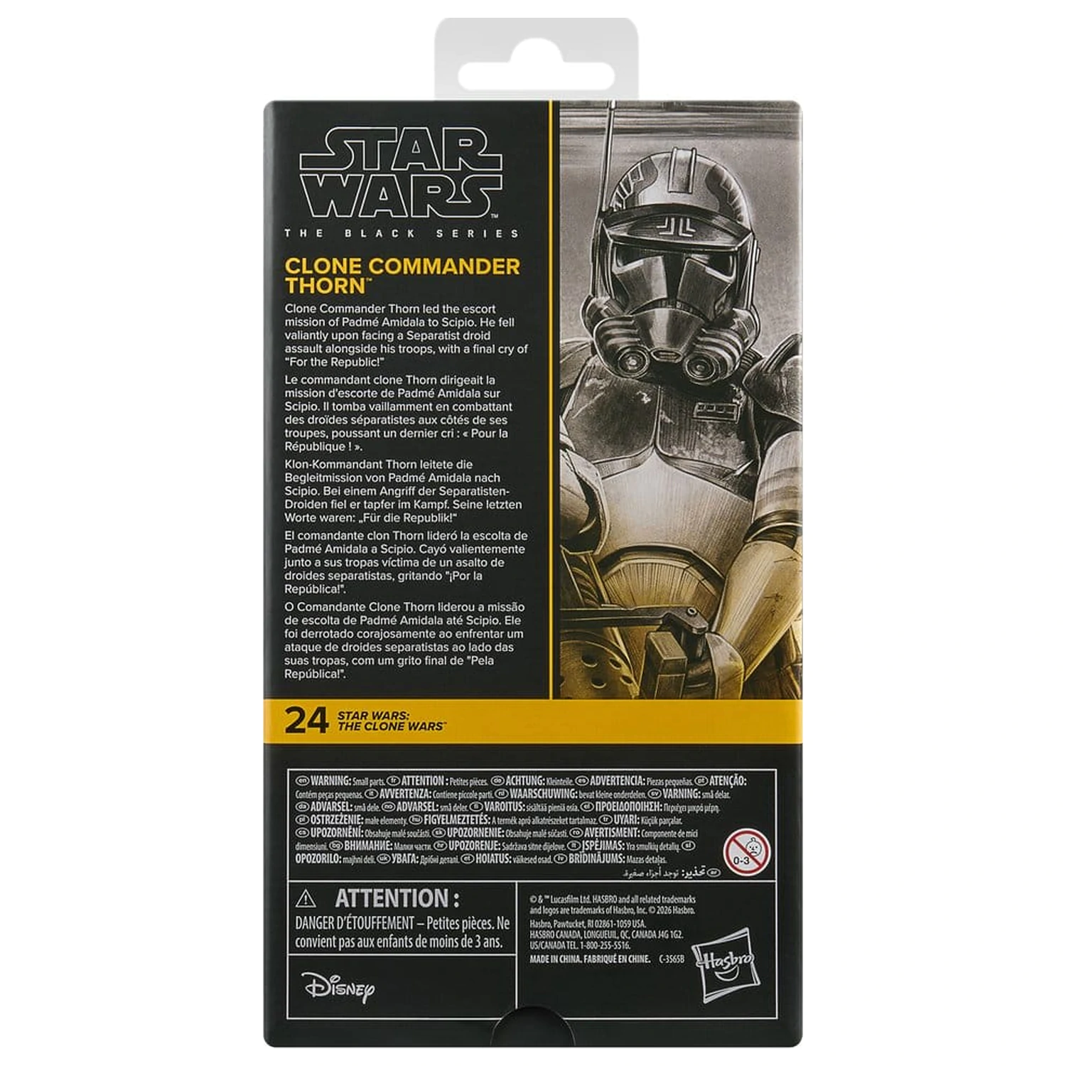 Star Wars: The Clone Wars Black Series Clone Commander Thorn akciófigura 15 cm termékfotó