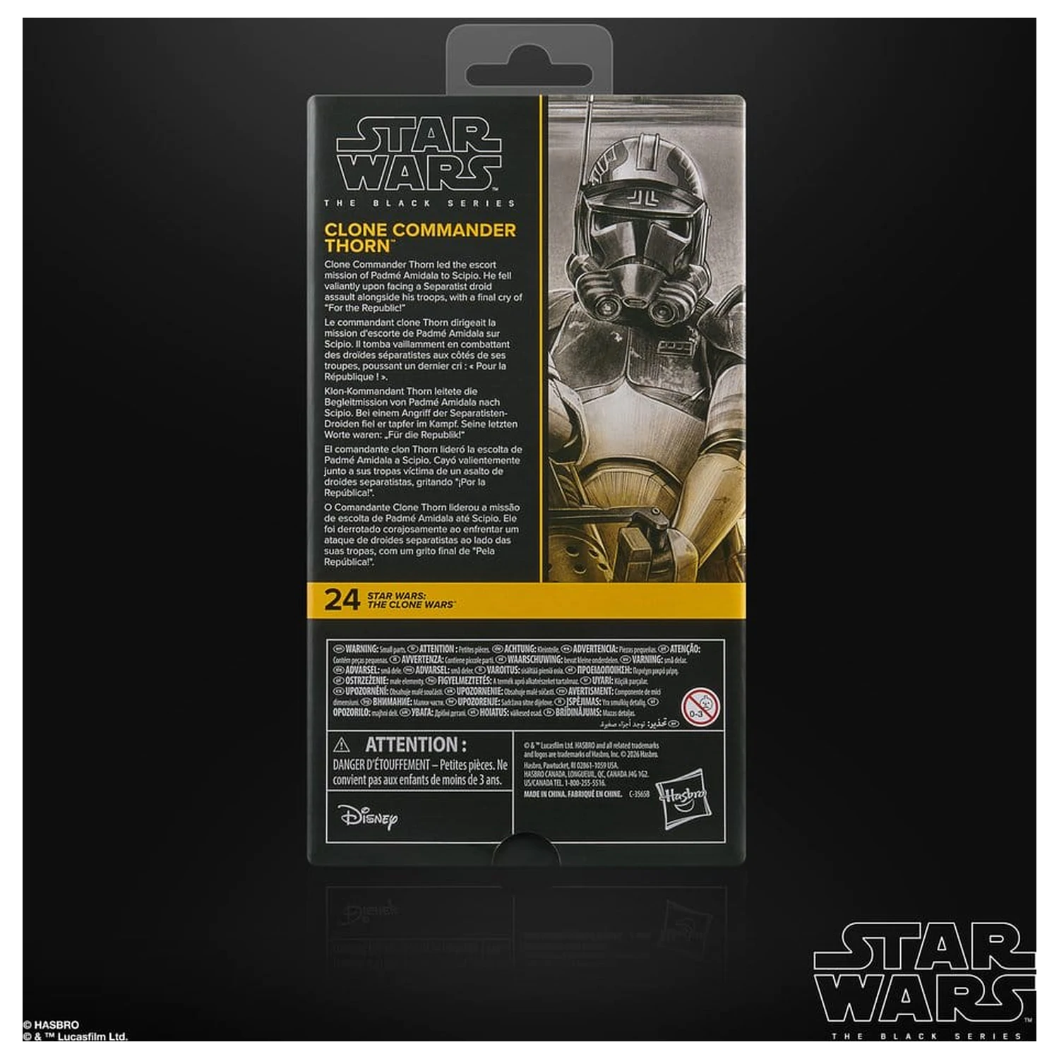 Star Wars: The Clone Wars Black Series Clone Commander Thorn akciófigura 15 cm termékfotó