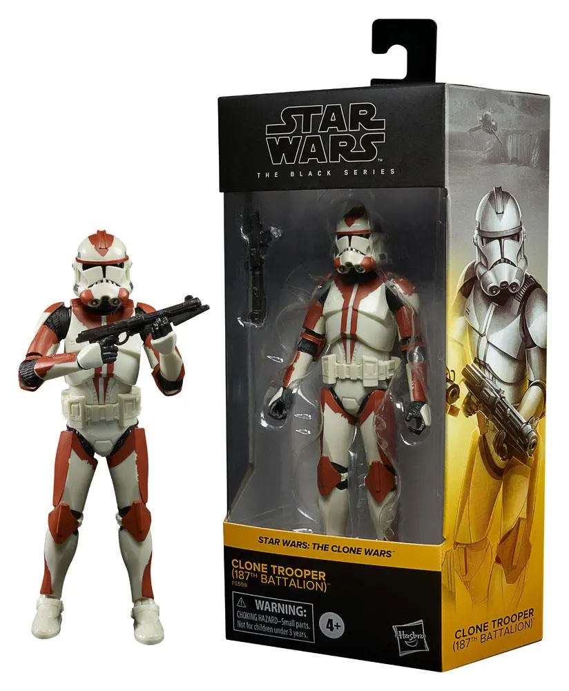 Star Wars: The Clone Wars Black Series Clone Trooper (187th Battalion) akciófigura 15 cm termékfotó