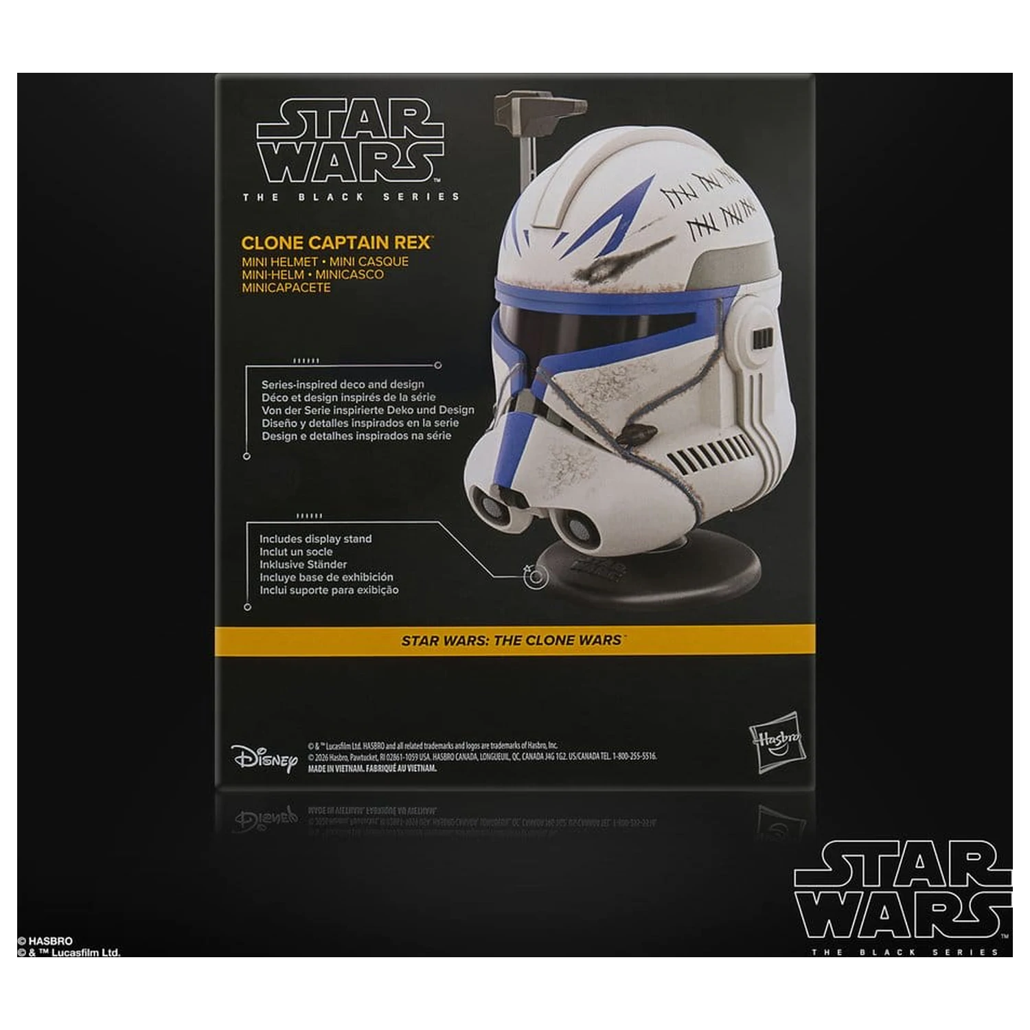 Star Wars: The Clone Wars Black Series Mini sisak Clone Captain Rex 15 cm termékfotó