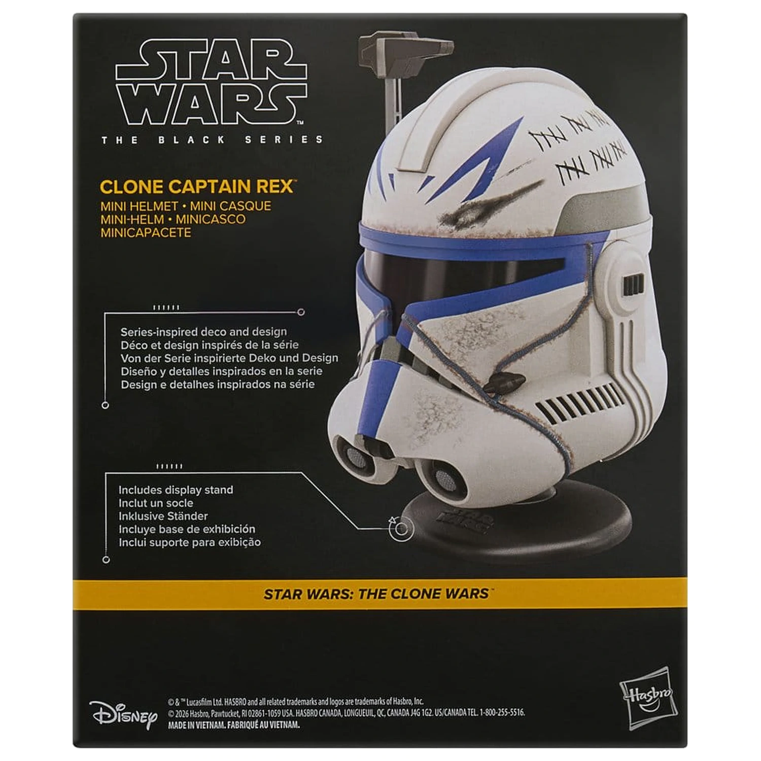 Star Wars: The Clone Wars Black Series Mini sisak Clone Captain Rex 15 cm termékfotó
