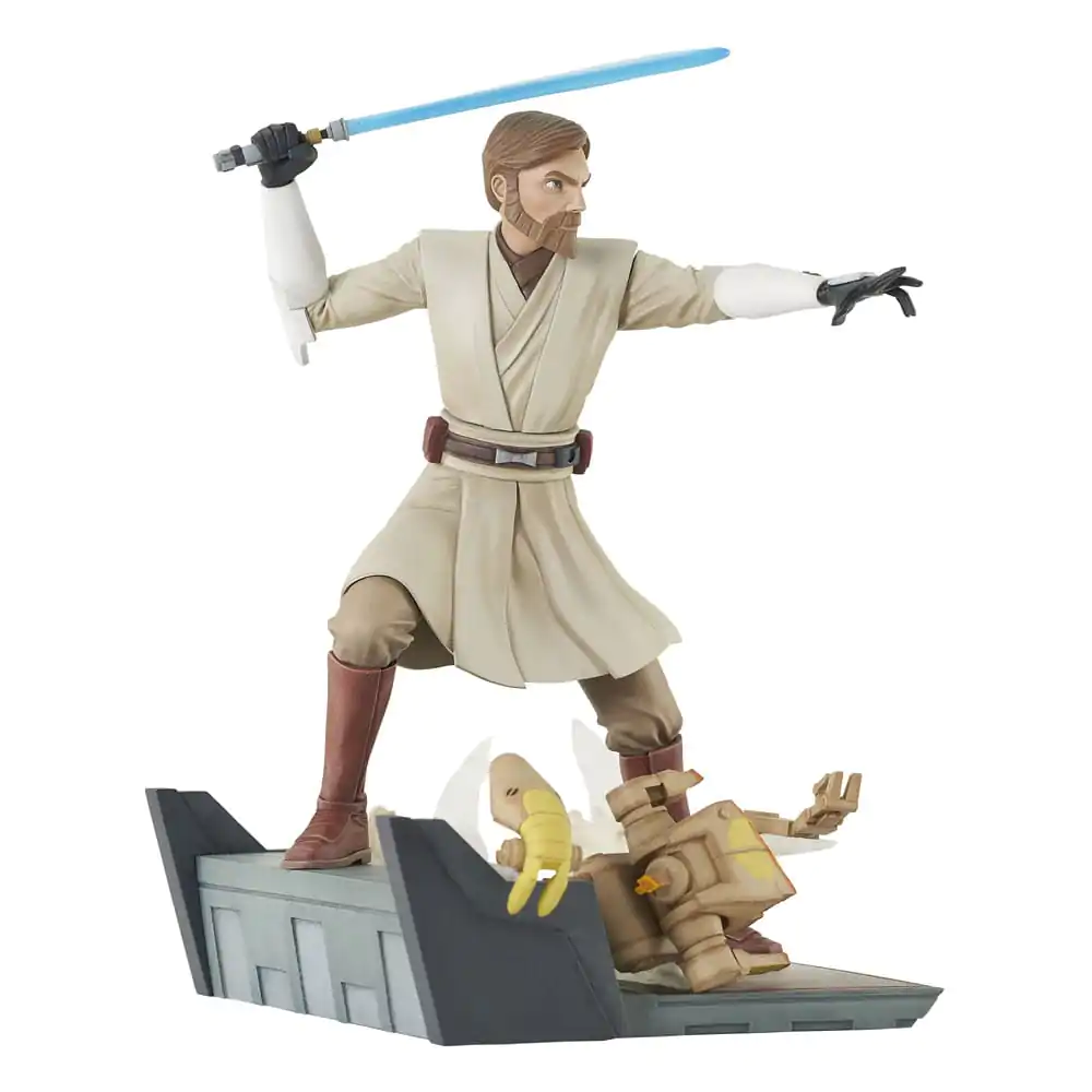 Star Wars: The Clone Wars Deluxe Gallery General Obi-Wan Kenobi PVC szobor figura 23 cm termékfotó