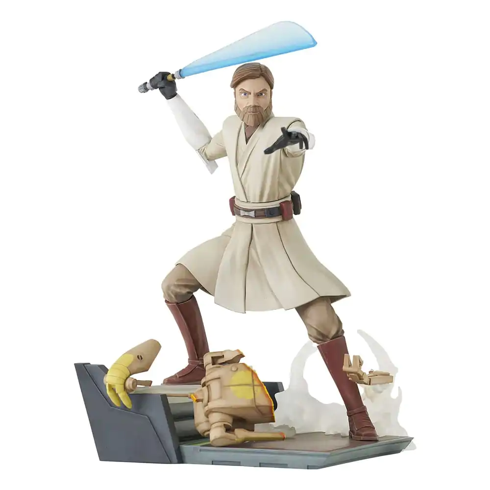 Star Wars: The Clone Wars Deluxe Gallery General Obi-Wan Kenobi PVC szobor figura 23 cm termékfotó