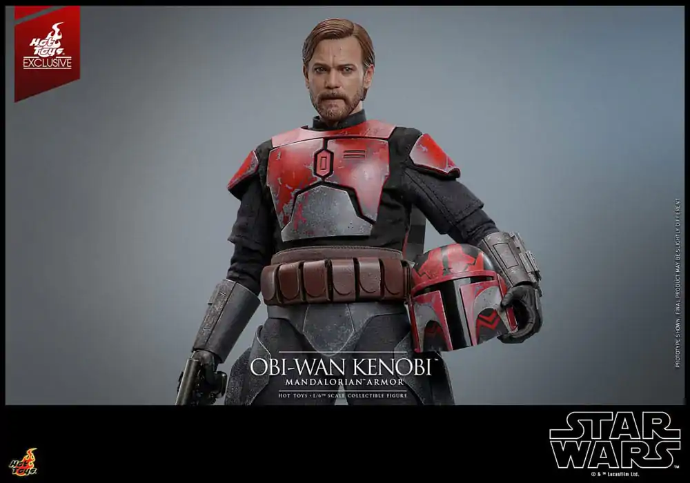 Star Wars: The Clone Wars Movie Masterpiece 1/6 Obi-Wan (Mandalorian Armor) Hot Toys Exkluzív akciófigura 31 cm termékfotó