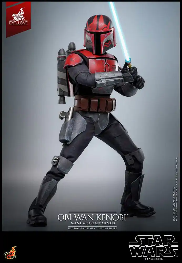 Star Wars: The Clone Wars Movie Masterpiece 1/6 Obi-Wan (Mandalorian Armor) Hot Toys Exkluzív akciófigura 31 cm termékfotó
