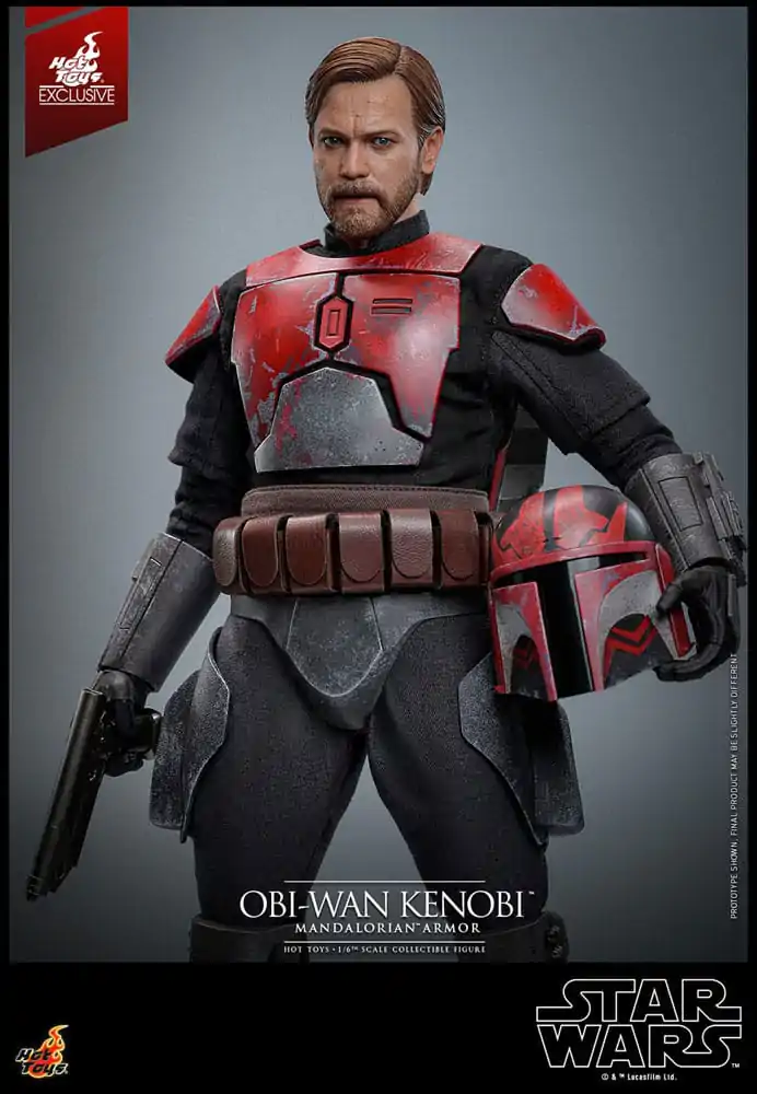 Star Wars: The Clone Wars Movie Masterpiece 1/6 Obi-Wan (Mandalorian Armor) Hot Toys Exkluzív akciófigura 31 cm termékfotó