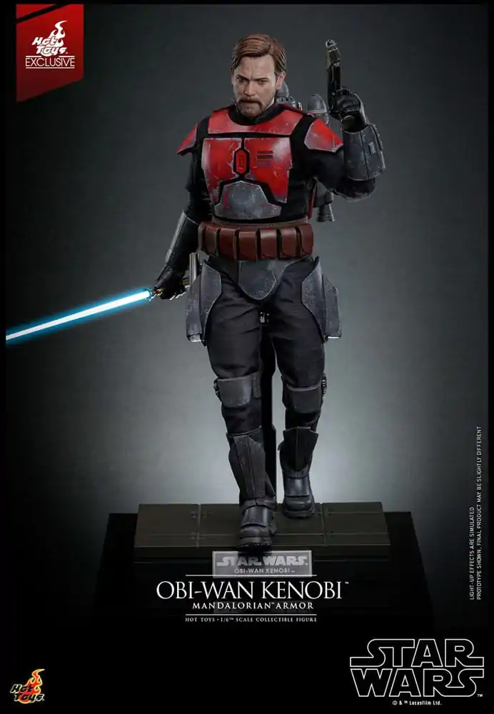 Star Wars: The Clone Wars Movie Masterpiece 1/6 Obi-Wan (Mandalorian Armor) Hot Toys Exkluzív akciófigura 31 cm termékfotó