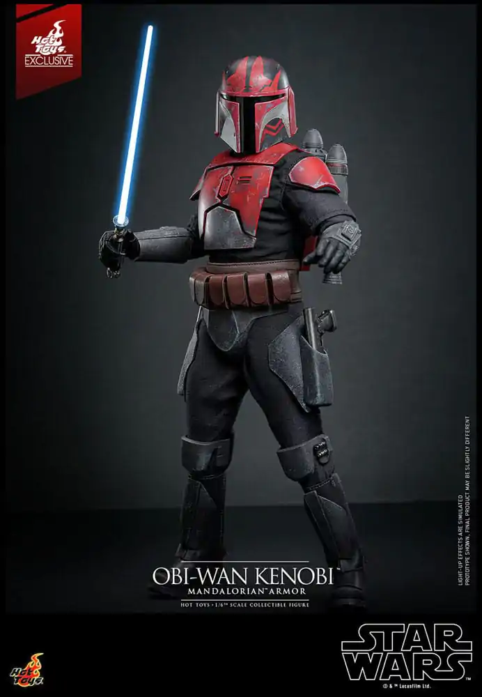 Star Wars: The Clone Wars Movie Masterpiece 1/6 Obi-Wan (Mandalorian Armor) Hot Toys Exkluzív akciófigura 31 cm termékfotó
