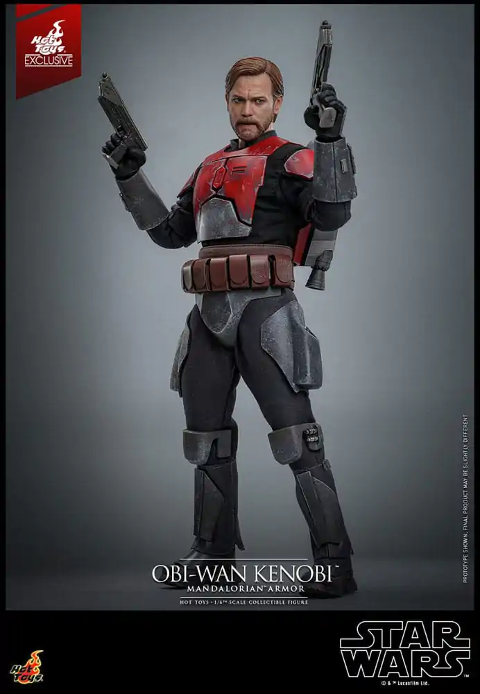 Star Wars: The Clone Wars Movie Masterpiece 1/6 Obi-Wan (Mandalorian Armor) Hot Toys Exkluzív akciófigura 31 cm termékfotó