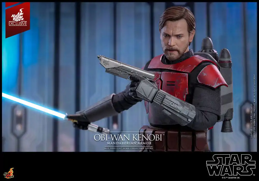 Star Wars: The Clone Wars Movie Masterpiece 1/6 Obi-Wan (Mandalorian Armor) Hot Toys Exkluzív akciófigura 31 cm termékfotó