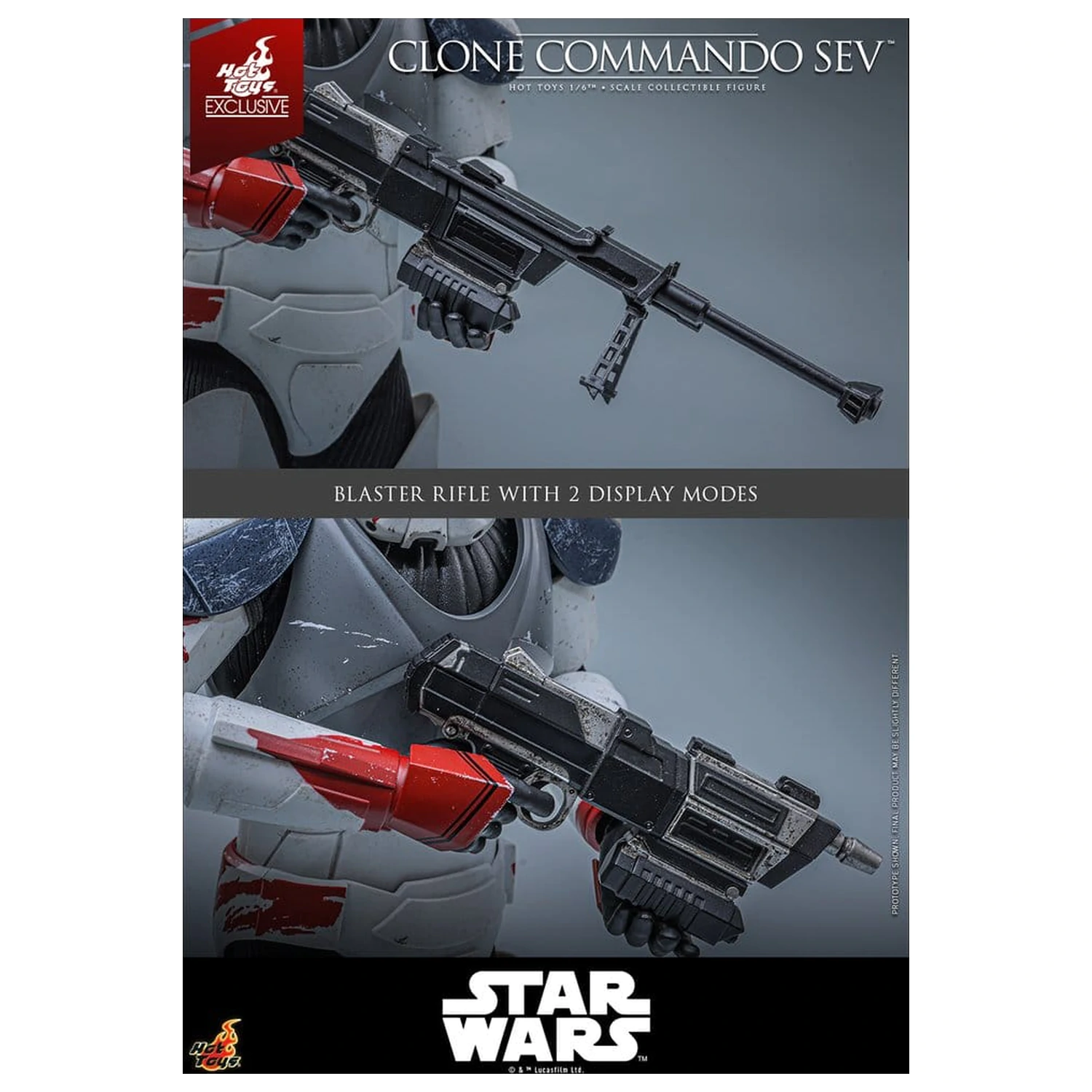 Star Wars: The Clone Wars Television Masterpiece akciófigura 1/6 Clone Commando Sev 30 cm termékfotó