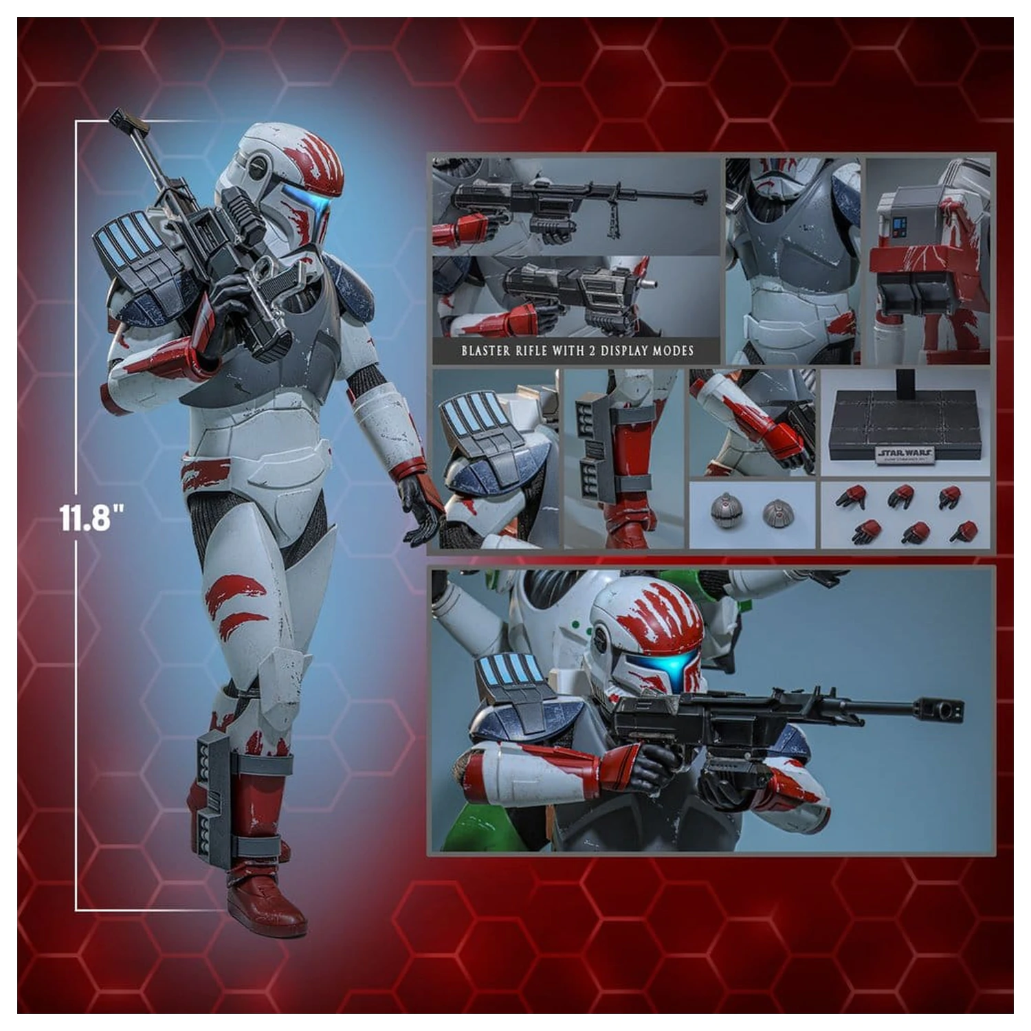 Star Wars: The Clone Wars Television Masterpiece akciófigura 1/6 Clone Commando Sev 30 cm termékfotó