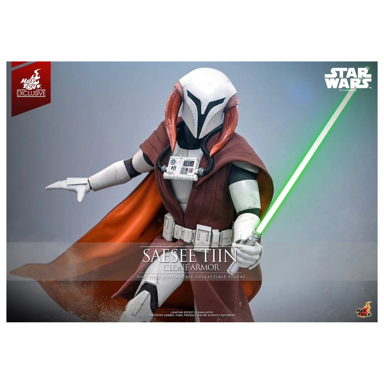 Star Wars: The Clone Wars Television Masterpiece akciófigura 1/6 Saesee Tiin (Clone Armor) 32 cm termékfotó