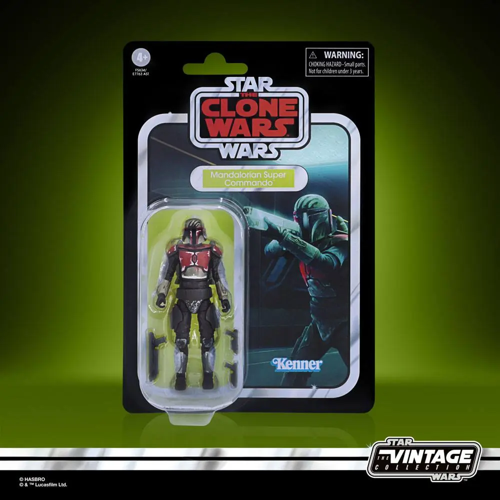 Star Wars: The Clone Wars Vintage Collection 2022 Mandalorian Super Commando akciófigura 10 cm termékfotó